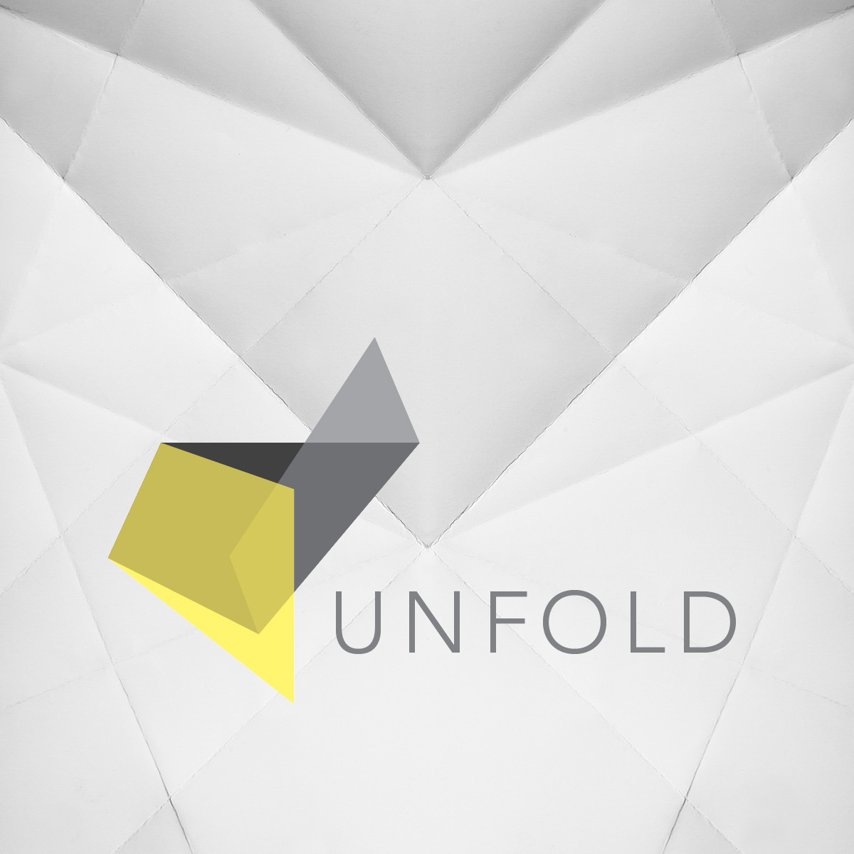 Unfold logo on paper